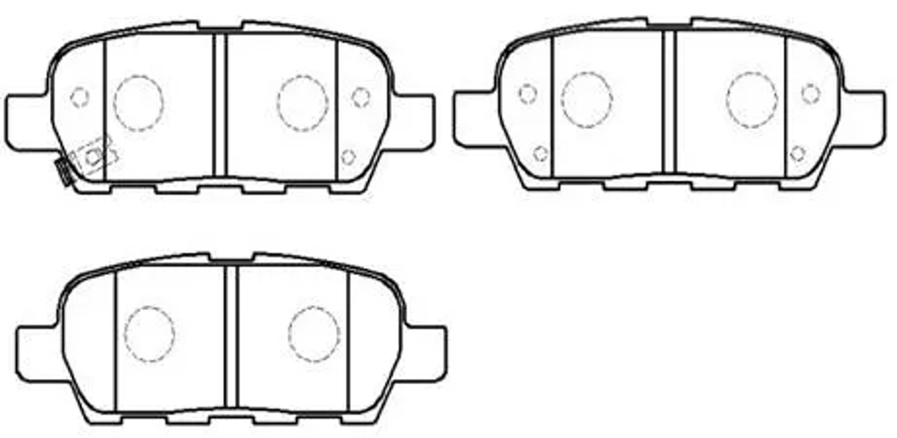 HSB hp9705 - Колодки тормозные дисковые INFINITI: G35 \ NISSAN: : QASHQAI 07-
