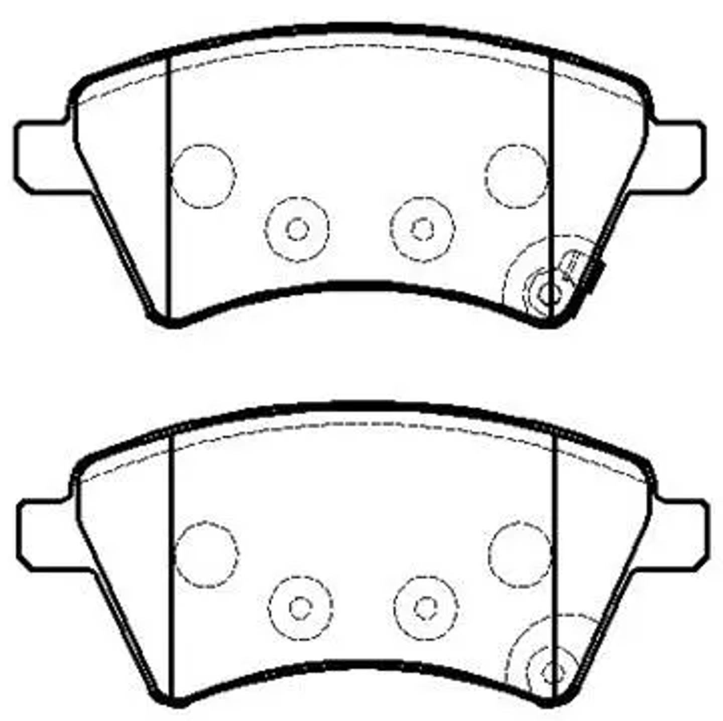 HSB hp9716 - Колодки тормозные дисковые FIAT: Sedici, SUZUKI: SX-4