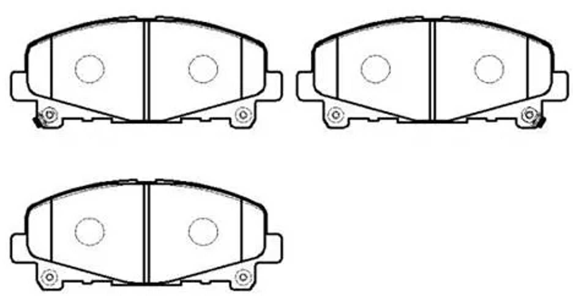 HSB hp9930 - Колодки тормозные дисковые передн передн. HONDA: Accord(EUR) 08-