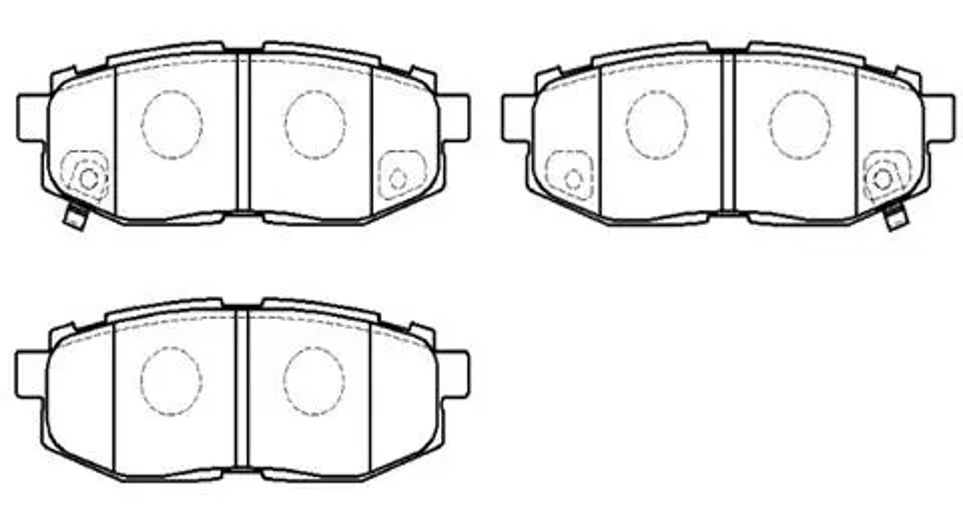HSB hp9935 - Колодки тормозные дисковые SUBARU: Tribeca 06-
