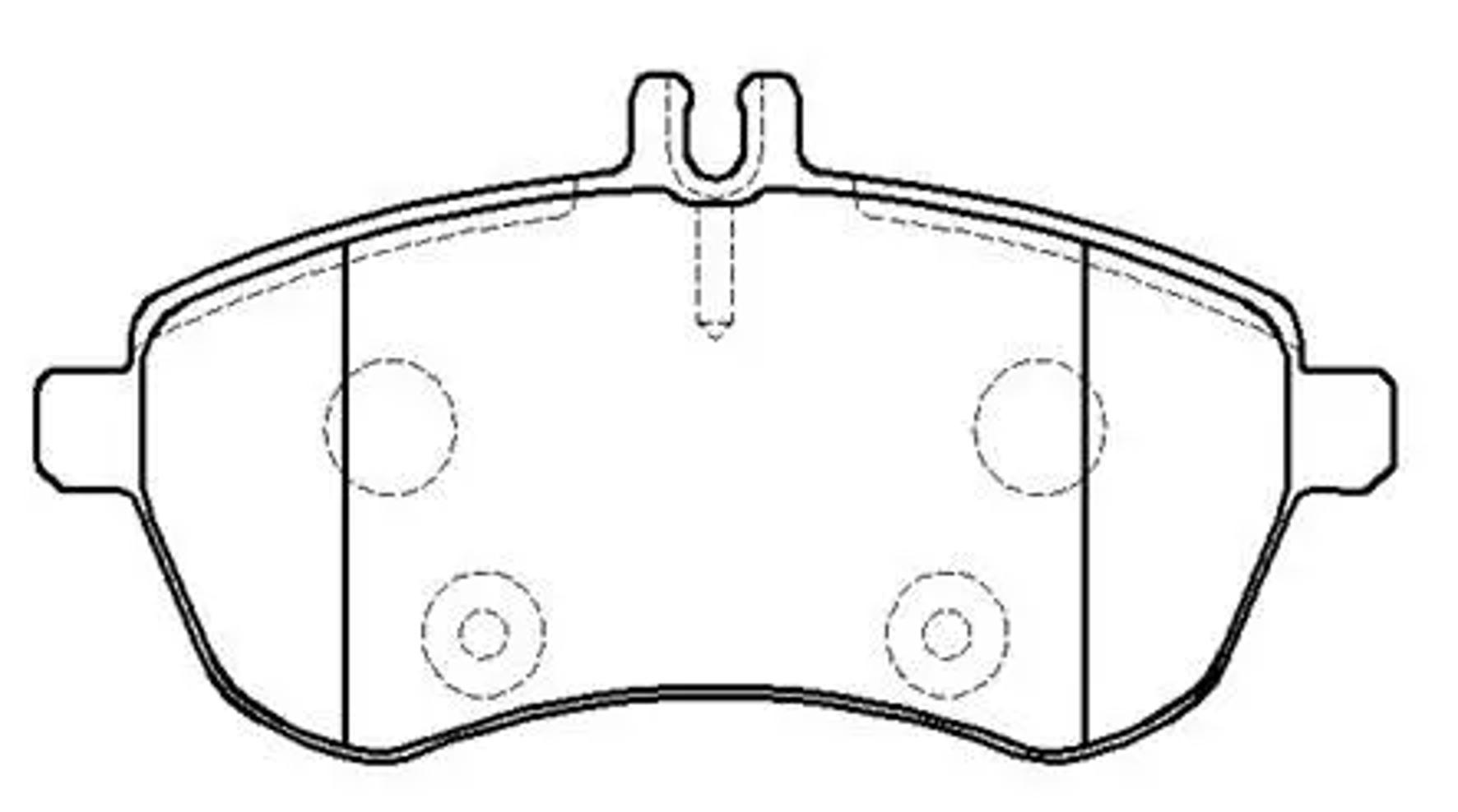 HSB hp9956 - Колодки тормозные дисковые BENZ C204, W204