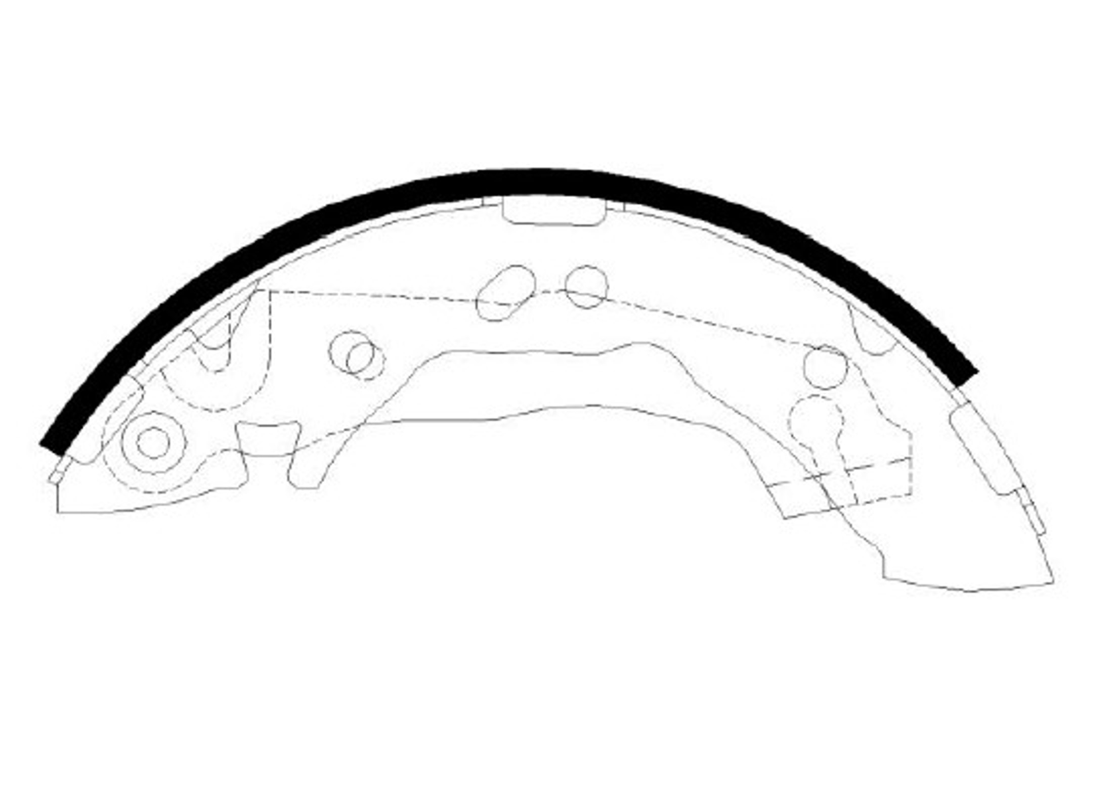 HSB hs0003 - Колодки тормозные барабанные HYUNDAI: ACCENT 95-00