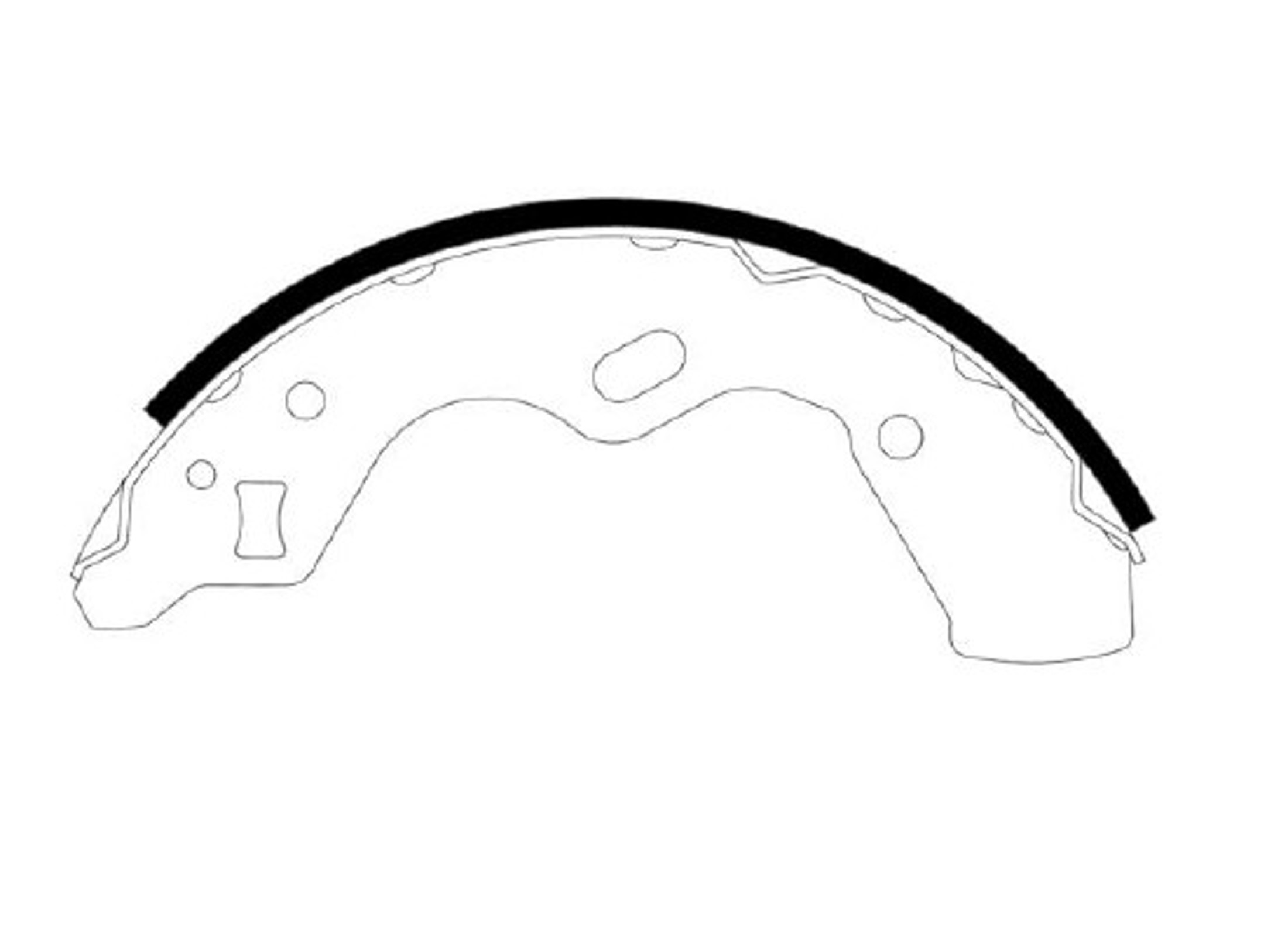 HSB hs1016 - Колодки тормозные барабанные KIA: AVELLA, ASPIRE 94-99, RIO 00-02