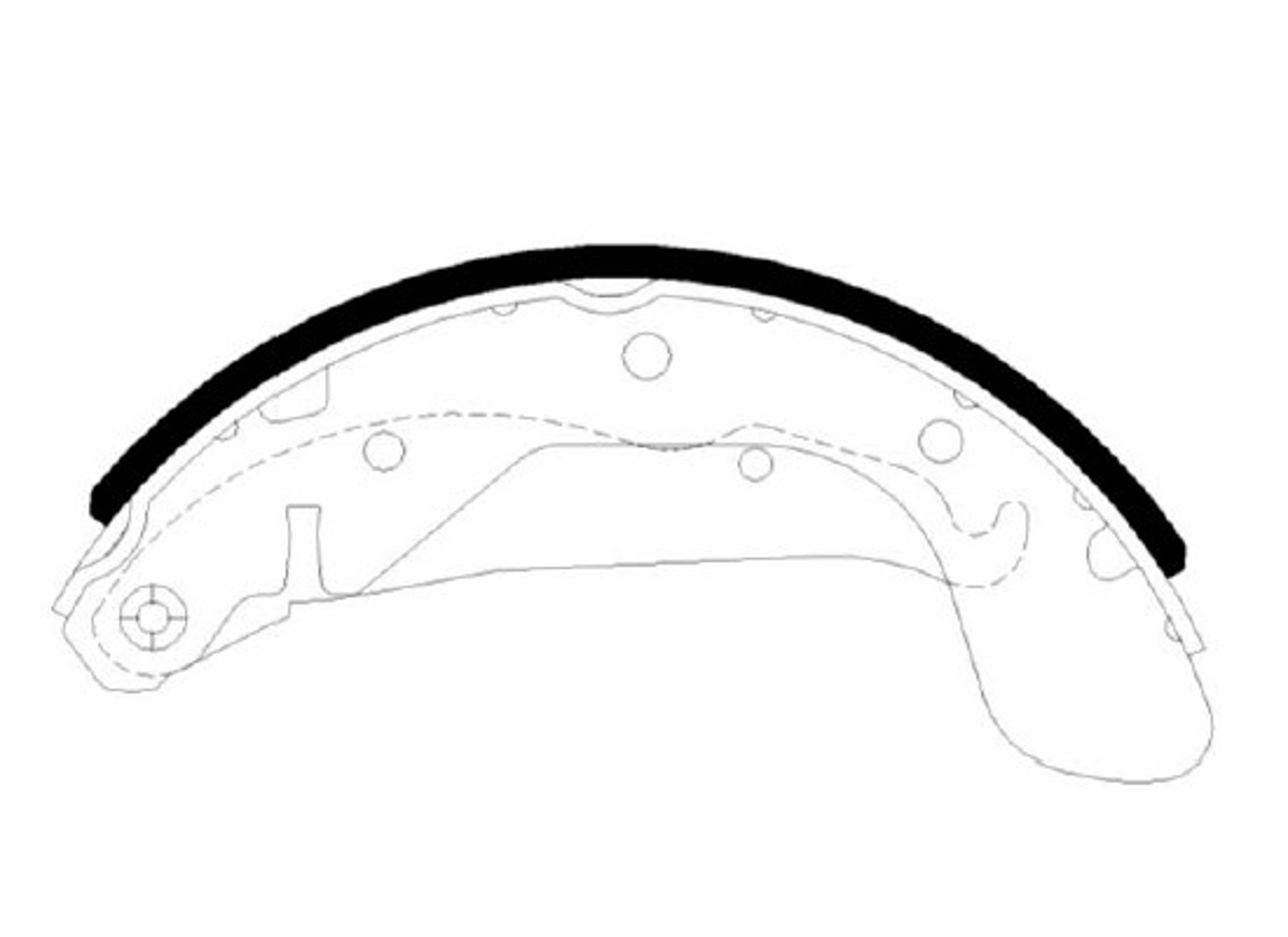 HSB hs2005 - Колодки тормозные барабанные DAEWOO: CIELO 94-98, ESPERO 95-99, LANOS 97-02, NEXIA 95-97, NUBIRA 97-