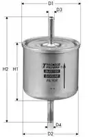 TECNECO in98 - Фильтр топливный FORD: ESCORT CLASSIC (AAL, ABL) 160 98-00, ESCORT CLASSIC Turnier (ANL) 160 99-00, ESCORT V (AAL, ABL) 140 90-95 160 90-93 180 92-95 180 92-95 200 91