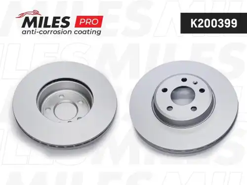 MILES k200399 - ДИСК ТОРМОЗНОЙ AUDI A4 07-/A5 07- ПЕРЕДНИЙ D 314ММ