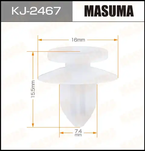 MASUMA kj2467 - клипса автомобильная! автокрепеж \ Mitsubishi Galant/Galant Fortis 03-11