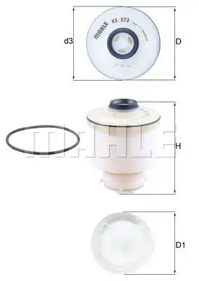 KNECHT kx573d - Фильтр топливный
