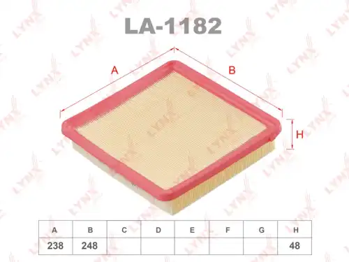 LYNXAUTO la1182 - фильтр воздушный
