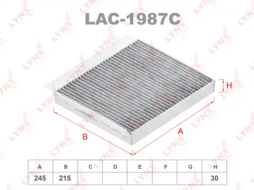 LYNXAUTO lac1987c - фильтр салонный