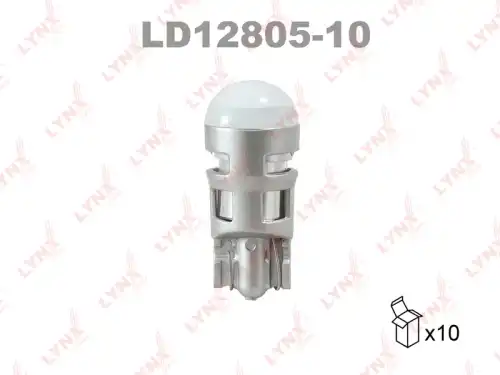 LYNXAUTO ld1280510 - лампа! LED W5W T10 12V W2.1x9.5d 6500K\