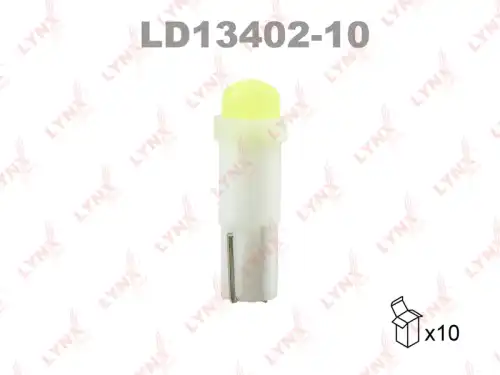 LYNXAUTO ld1340210 - лампа! LED W1.2W T5 12V W2x4.6d 14000K\