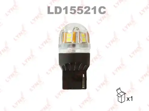 LYNXAUTO ld15521c - лампа! LED W21W T20 12V W3x16D 6000K Canbus\