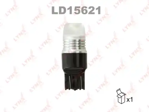 LYNXAUTO ld15621 - лампа! LED W21/5W T20 12V W3x16q 7000K\