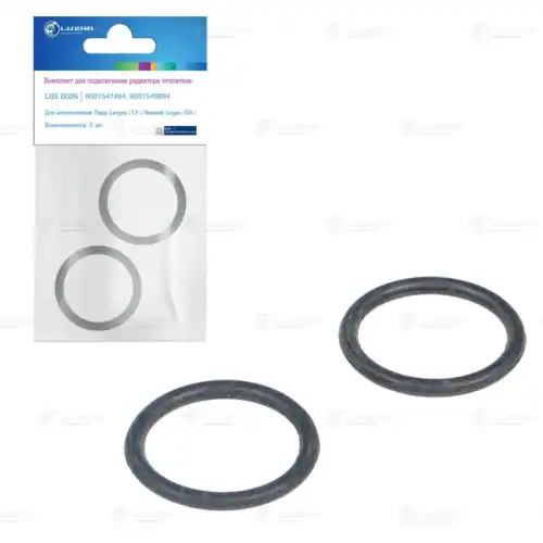 LUZAR lgs0026 - прокладки радиатора отопителя! к-кт 2шт.\ Lada Largus 12>, Renault Logan 04>