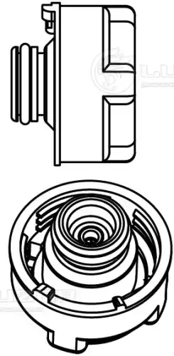 LUZAR ll1680 - крышка расширительного бачка