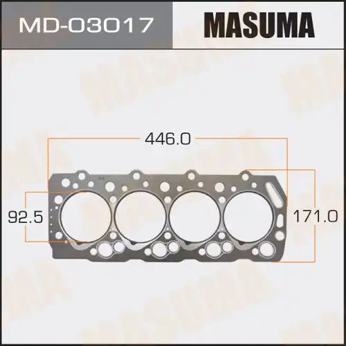 MASUMA md03017 - прокладка ГБЦ! \Mitsubishi Pajero/L300,Hyundai Galloper 2.5TD 4D56T 86>