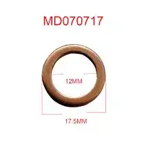 MITSUBISHI md070717 - шайба уплотнительная! 17x12x1.5\ Mitsubishi Challenger 2.5 01>