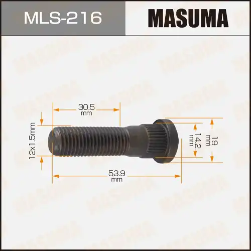 MASUMA mls216 - шпилька колёсная! 54мм\ Toyota, Daihatsu, Lexus, Mitsubishi, Honda