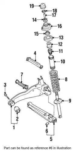 MITSUBISHI mr102012 - сайлентблок зад.попереч.рычага