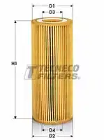 TECNECO ol09994e - Фильтр масляный BMW: 3 (E46) 300 03-05 300 02-04, 3 (E90) 300 05-08 300 05-08 300 06-11 300 06-10, 3 Touring (E46) 300 03-05 300 02-05, 3 Touring (E91) 300 04-08 300