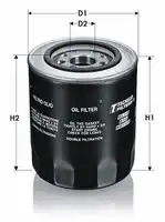TECNECO ol100 - Фильтр масляный ALFA ROMEO: 156 (932) 200 02-05 190 02-04, 156 Sportwagon (932) 200 02-06, GT (937) 200 03-10, GTV (916) 200 03-05, SPIDER (916) 200 03-05 \ DACIA: D