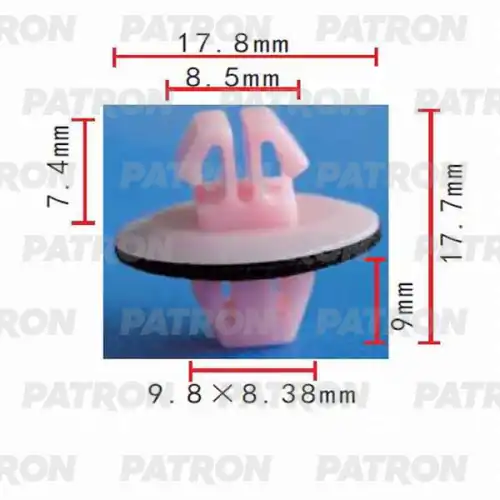 PATRON p370012 - Клипса LEXUS/TOYOTA применяемость: молдинги (мин. 10 шт.)