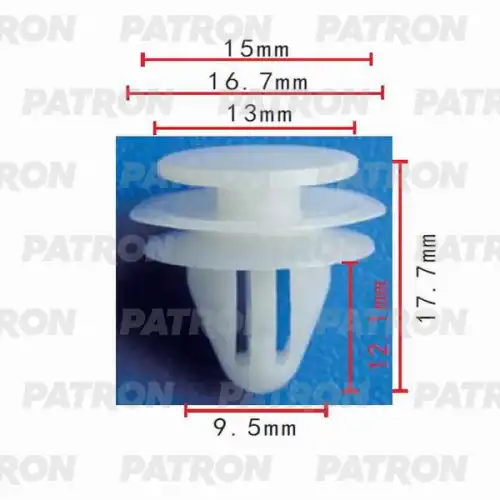 PATRON p370046 - Клипса пластмассовая