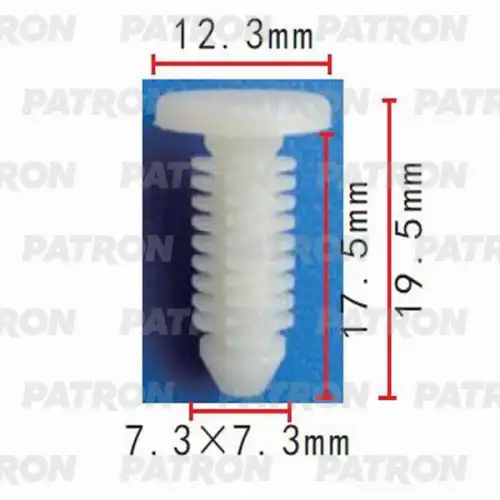 PATRON p370174 - Клипса пластмассовая (черная) Citroen, Peugeot, Renault