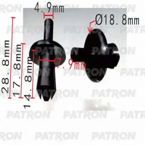 PATRON p370197 - Клипса пластмассовая распорная MERCEDES-BENZ , OPEL