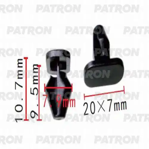 PATRON p370219 - Клипса пластмассовая Citroen,Peugeot,Renault применяемость: двери - уплотнитель