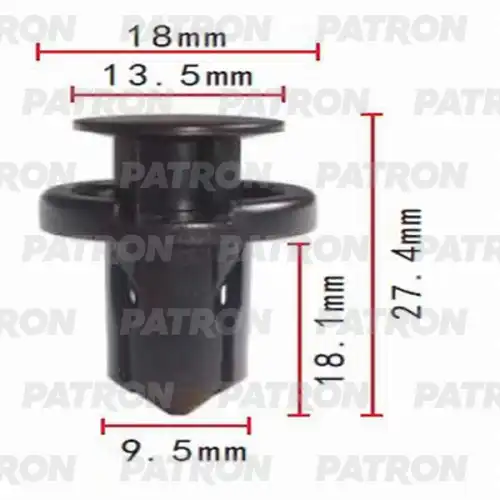 PATRON p370341 - Клипса пластмассовая Infiniti, Nissan, Subaru прим
