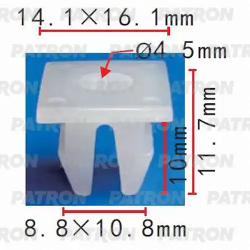 PATRON p370350 - Клипса пластмассовая Lexus, Toyota применяемость: вставки под саморез