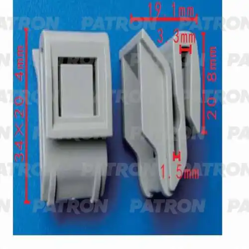 PATRON p370548 - P37-0548 Клипса пластмассовая NISSAN применяемость: забний бампер PATRON P37-0548