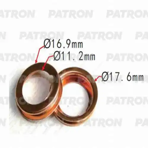 PATRON p370550 - P37-0550 Шайба уплотнительная NISSAN применяемость: уплотнительная шайба сливной пробки
