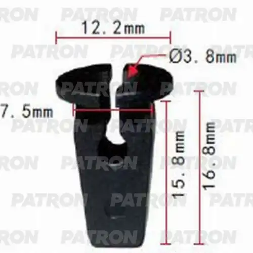 PATRON p370575 - Фиксатор пластиковый Audi,Seat,Skoda,Volkswagen применяемость: облицовка, защита арок, брызг