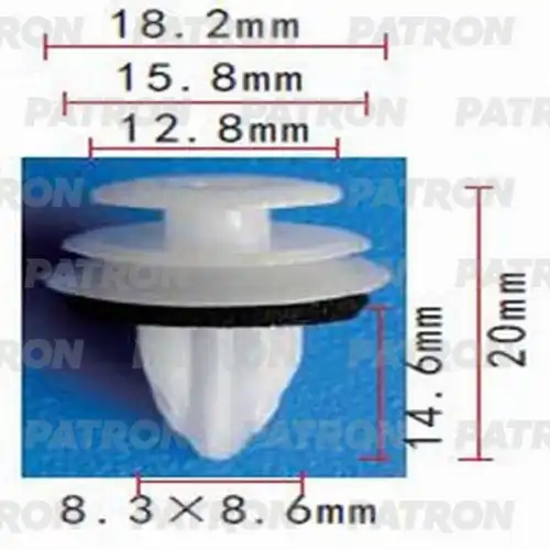 PATRON p370651 - Клипса крепежная