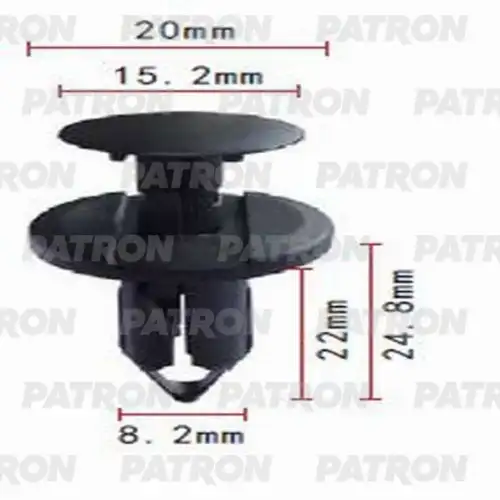 PATRON p370662 - P370662 Клипса пластмассовая