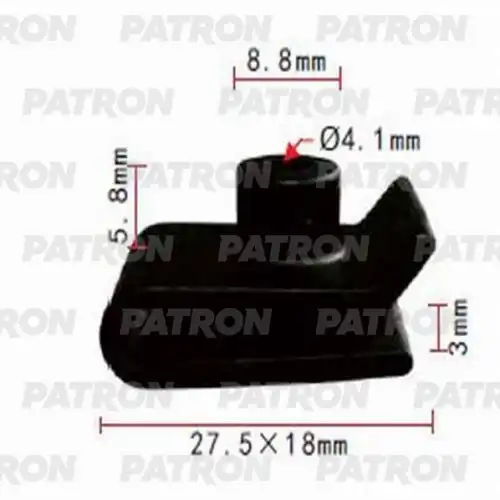PATRON p370730 - P370730 Скоба зажимная пластмассовая