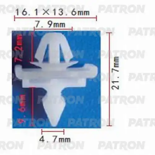 PATRON p370925 - P370925 Клипса пластмассовая MERCEDES применяемость: молдинг