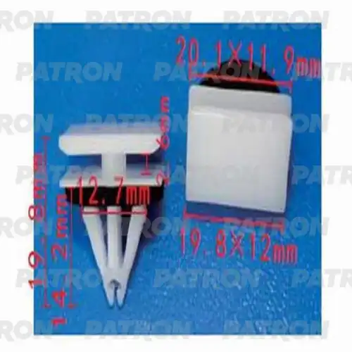 PATRON p371347 - Клипса пластмассовая Ford применяемость: молдинги