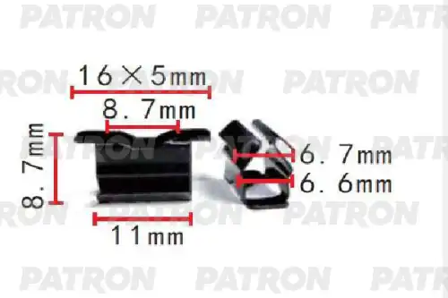 PATRON p371611 - Клипса крепежная