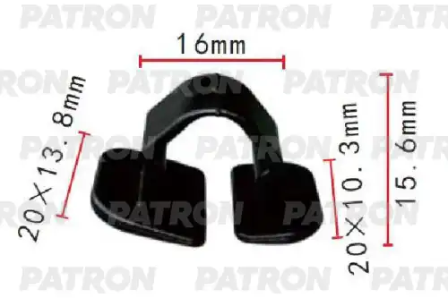 PATRON p371986 - Клипса пластмассовая