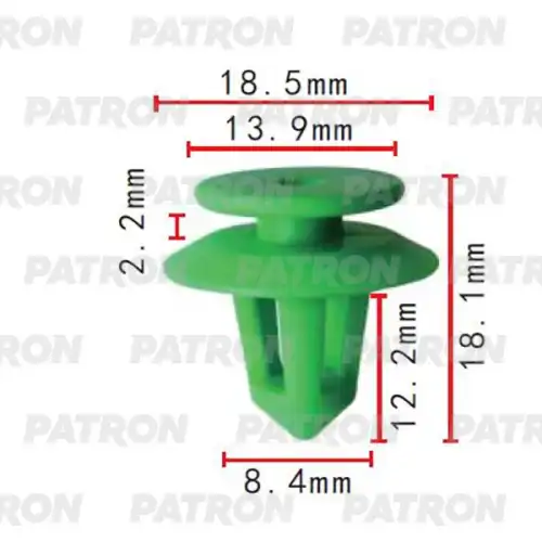 PATRON p372084 - Клипса пластмассовая Mercedes Применяемость: Клипса внутренней обшивки