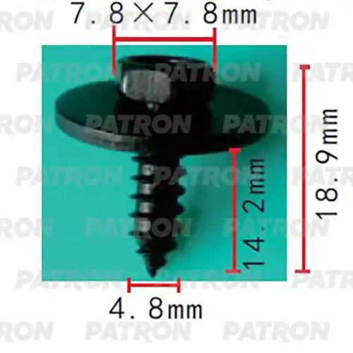 PATRON p372161 - P37-2161 Саморез Mercedes Применяемость: Саморез 4.8x18.9