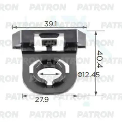 PATRON p372379 - P37-2379 Клипса пластмассовая ToyotaCamry Используется для крепления подкрылков