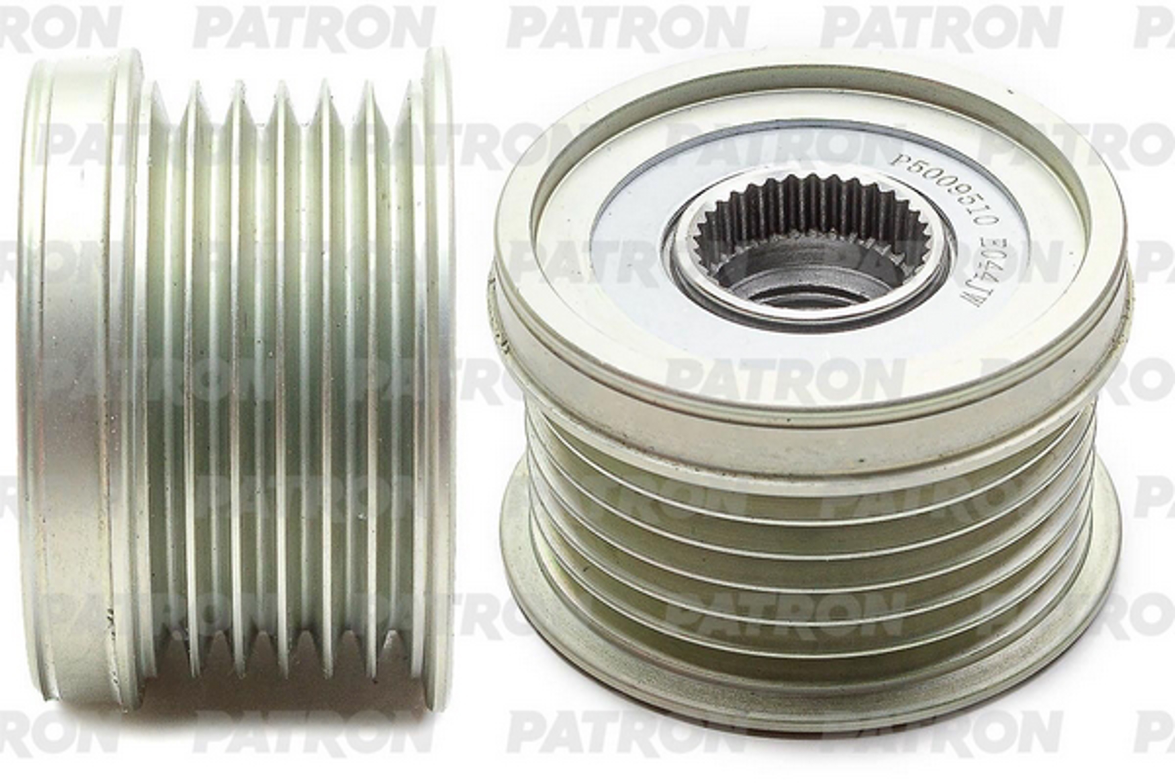 PATRON p5009510 - Шкив генератора AUDI: A3 1.4 TFSi 09-, SEAT: ALTEA, IBIZA, LEON 1.4 TSI 01-, SKODA: OCTAVIA 1.4 TSI, SUPER B 1.4 TSI, YETI 1.2 TSI, VW: GOLF, JETTA, PASSAT, TOUR