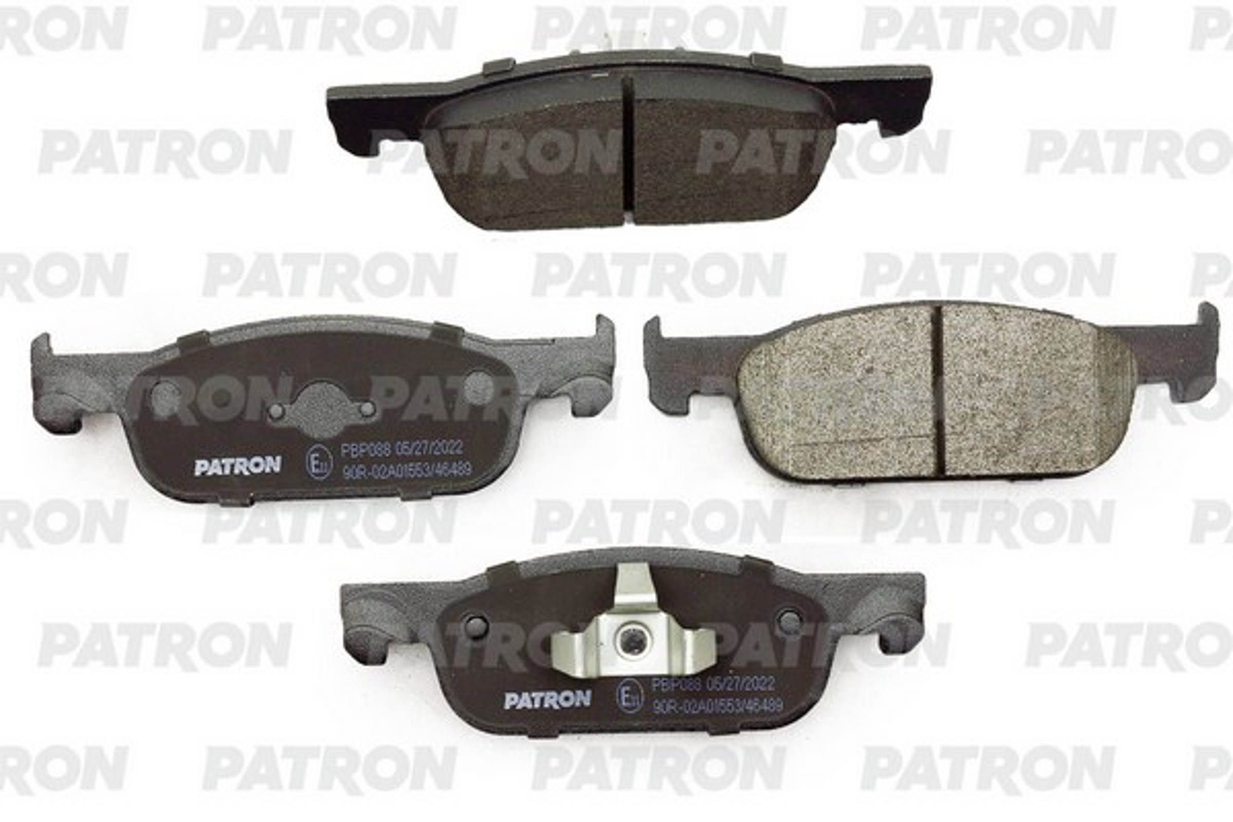 PATRON pbp088 - Колодки тормозные дисковые перед LADA X-Ray / RENAULT Logan 2 16- (L=155 mm)