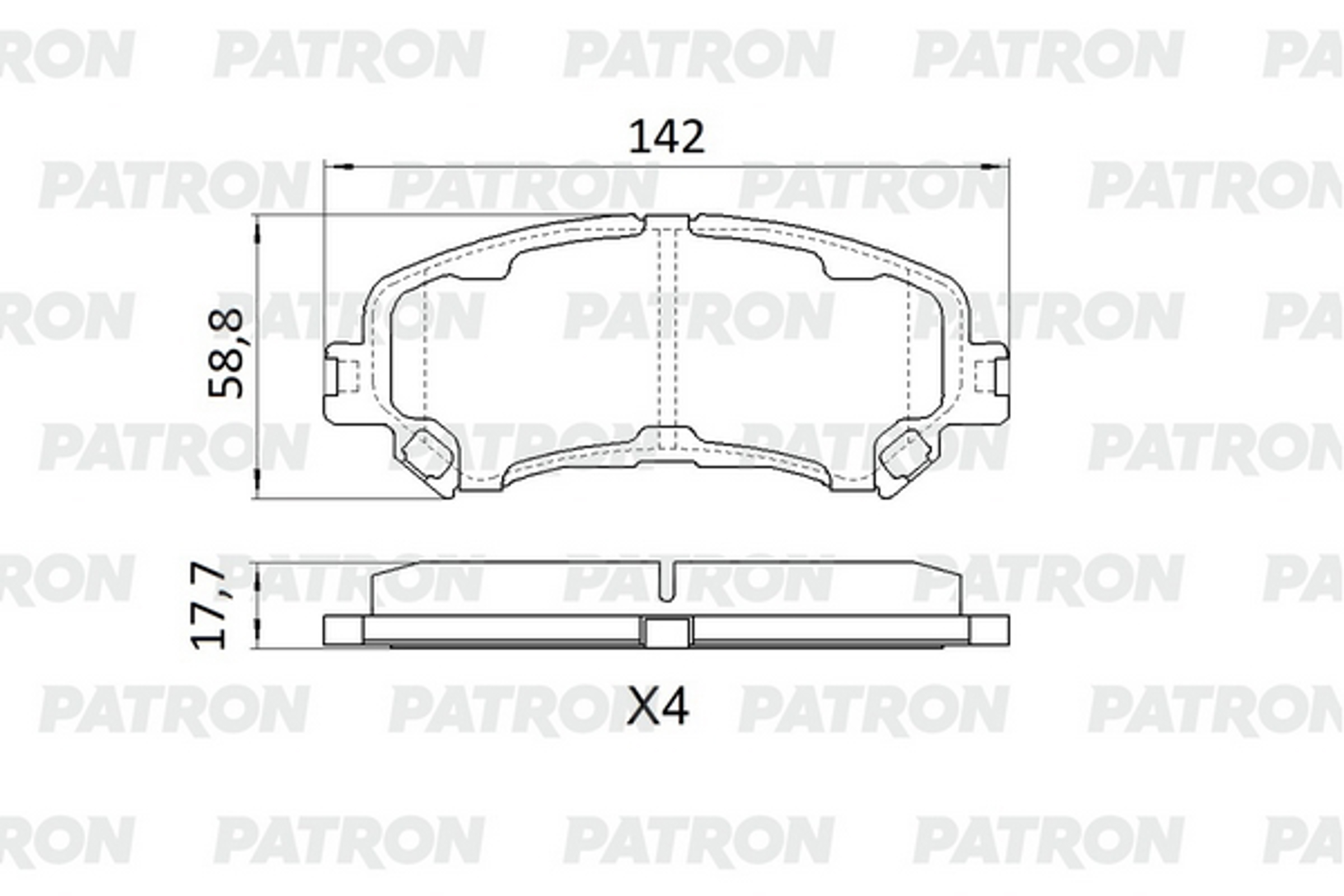 PATRON pbp246 - Колодки тормозные дисковые перед. (с-ма Akebono !) RENAULT Espace V/Grand Scenic IV/ Megane IV/ Scenic IV / Talisman 15-