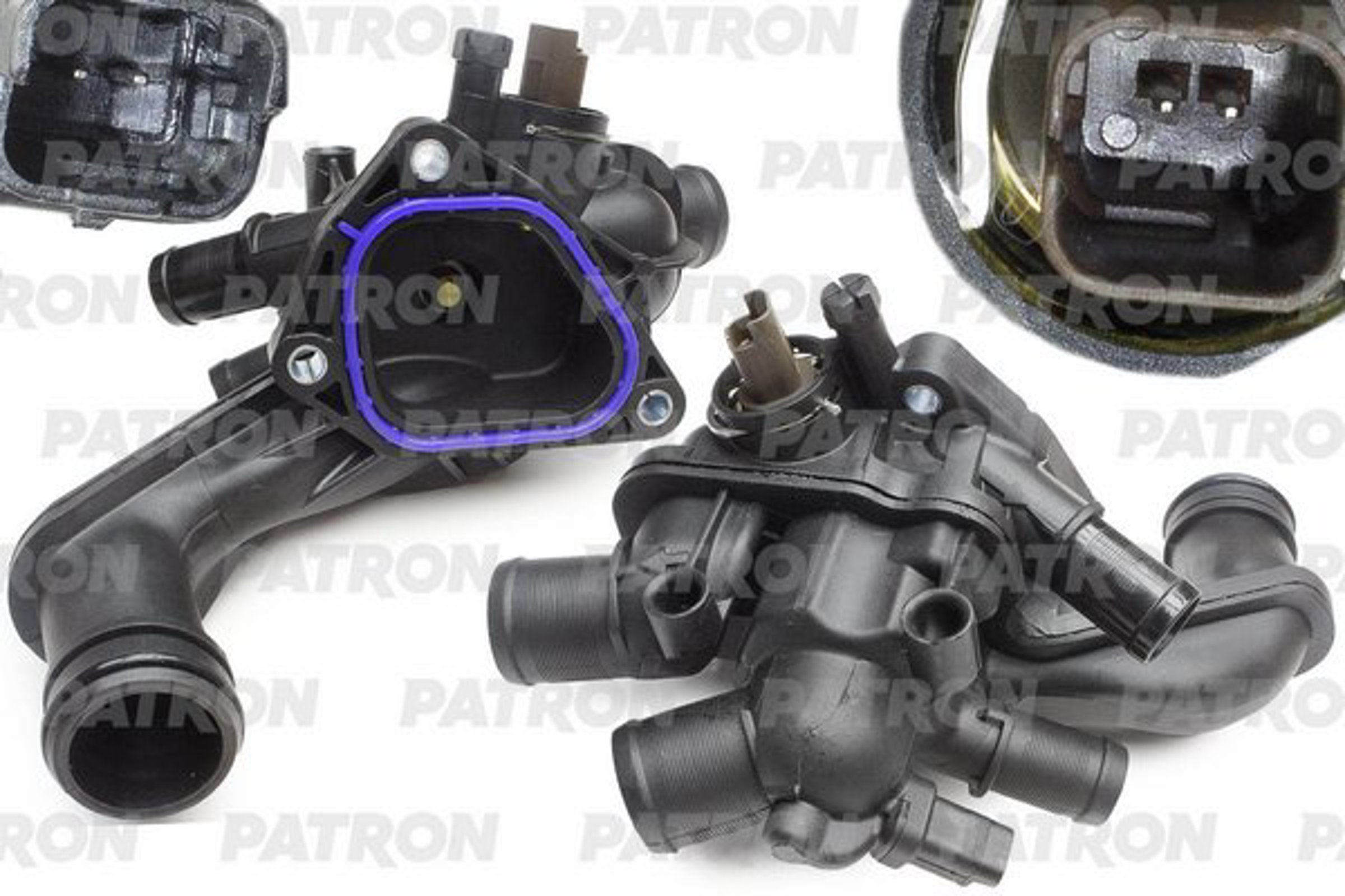 PATRON pe21056 - Термостат (105 C) (в корпусе) PEUGEOT: 207/3008/308/5008/Partner (1.4/1.6) 07-\ CITROEN: C3/C4/Berlingo/DS3 (1.4/1.6) 08-